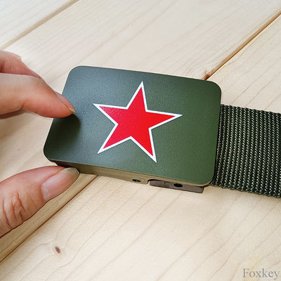 Polyester Nylon Custom Logo Belts Printed Personalized Gift Belt